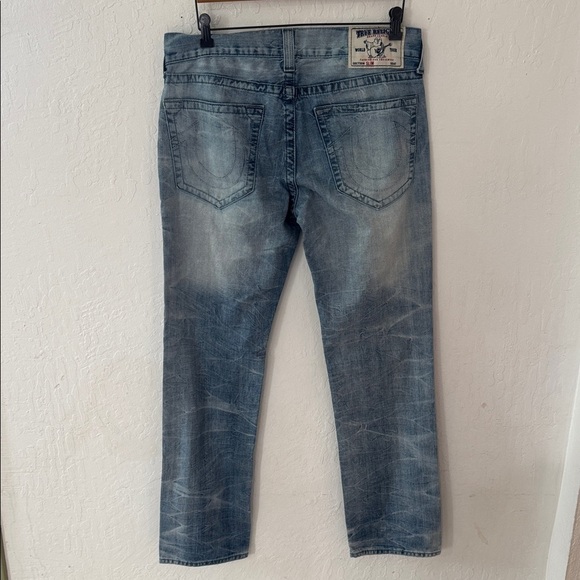 True Religion Other - True Religion Washed Denim Slim Jeans Size 34 Inseam 34